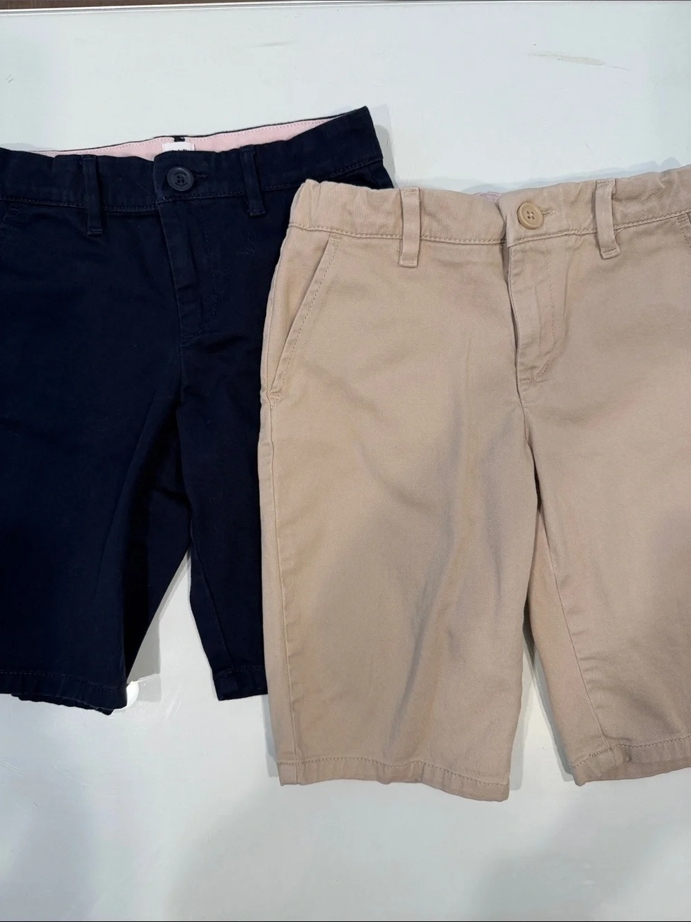 Lot of 2 GAP GIRLS Navy and Khaki Shorts Set- size 12 SLIM